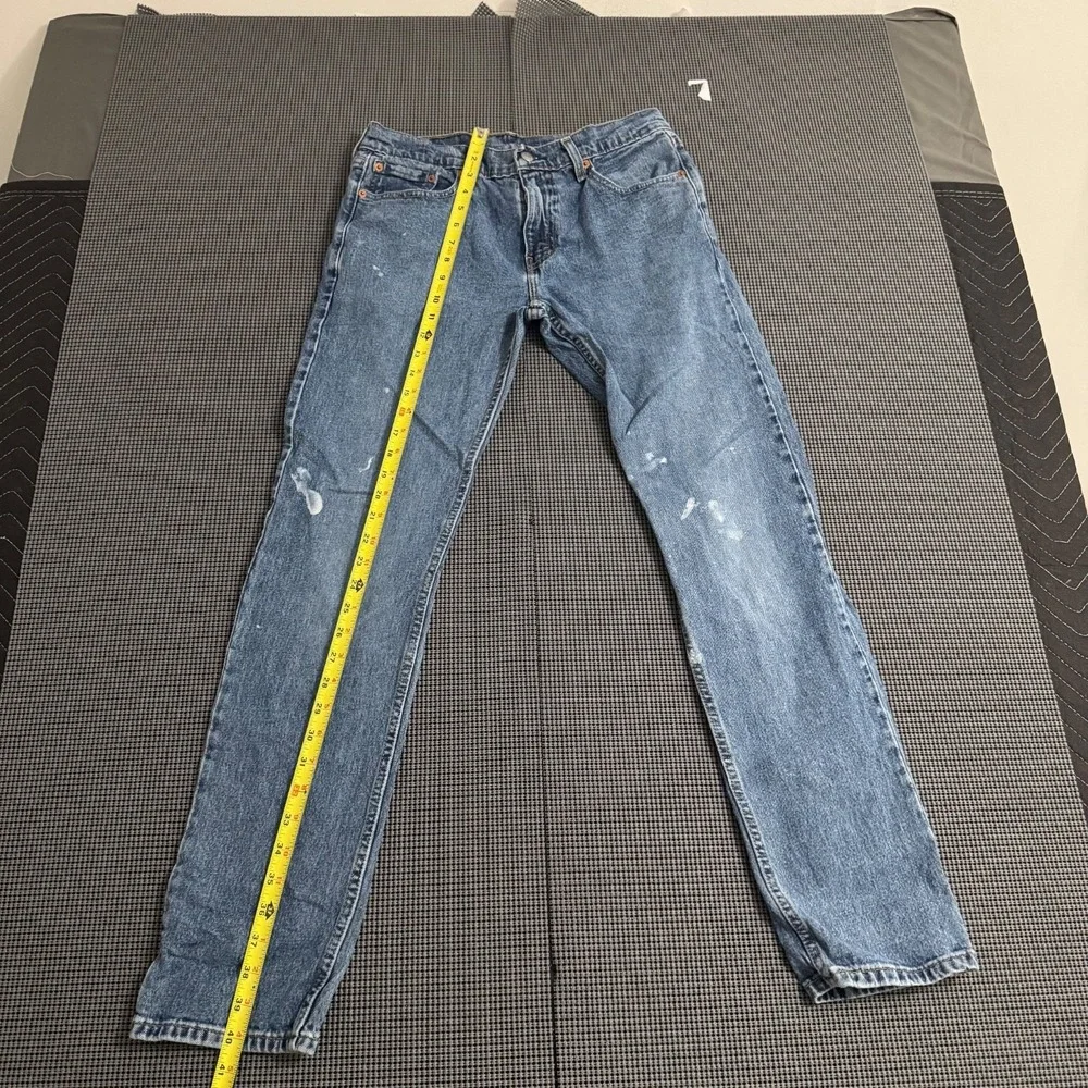 Levis 502 Jeans Mens 30x32 Blue Denim Taper Fit Straight Western Cowboy Rodeo